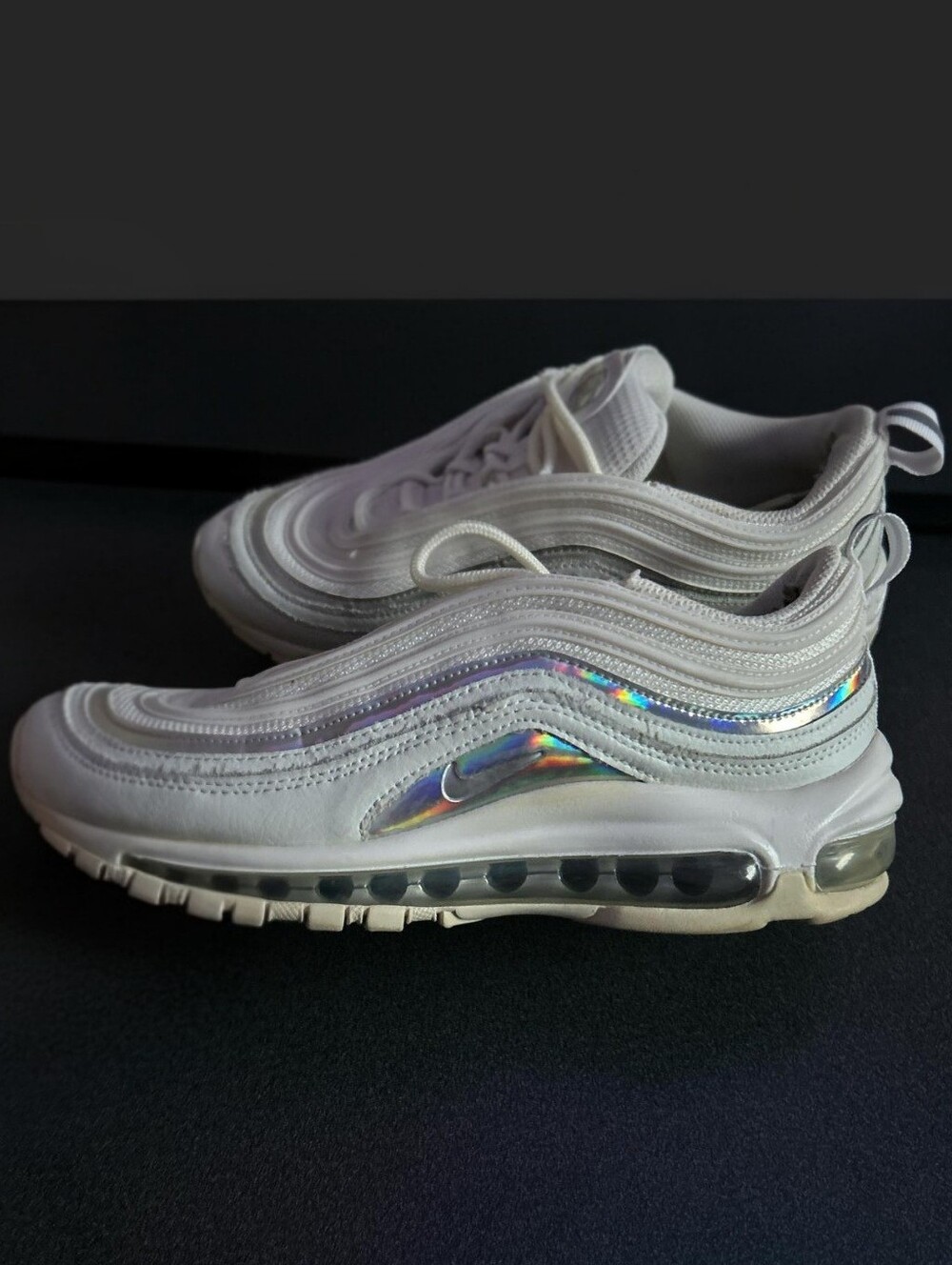 ✨️ White Iridescent Nike Air Max 97. Women’s size 8. ✨️